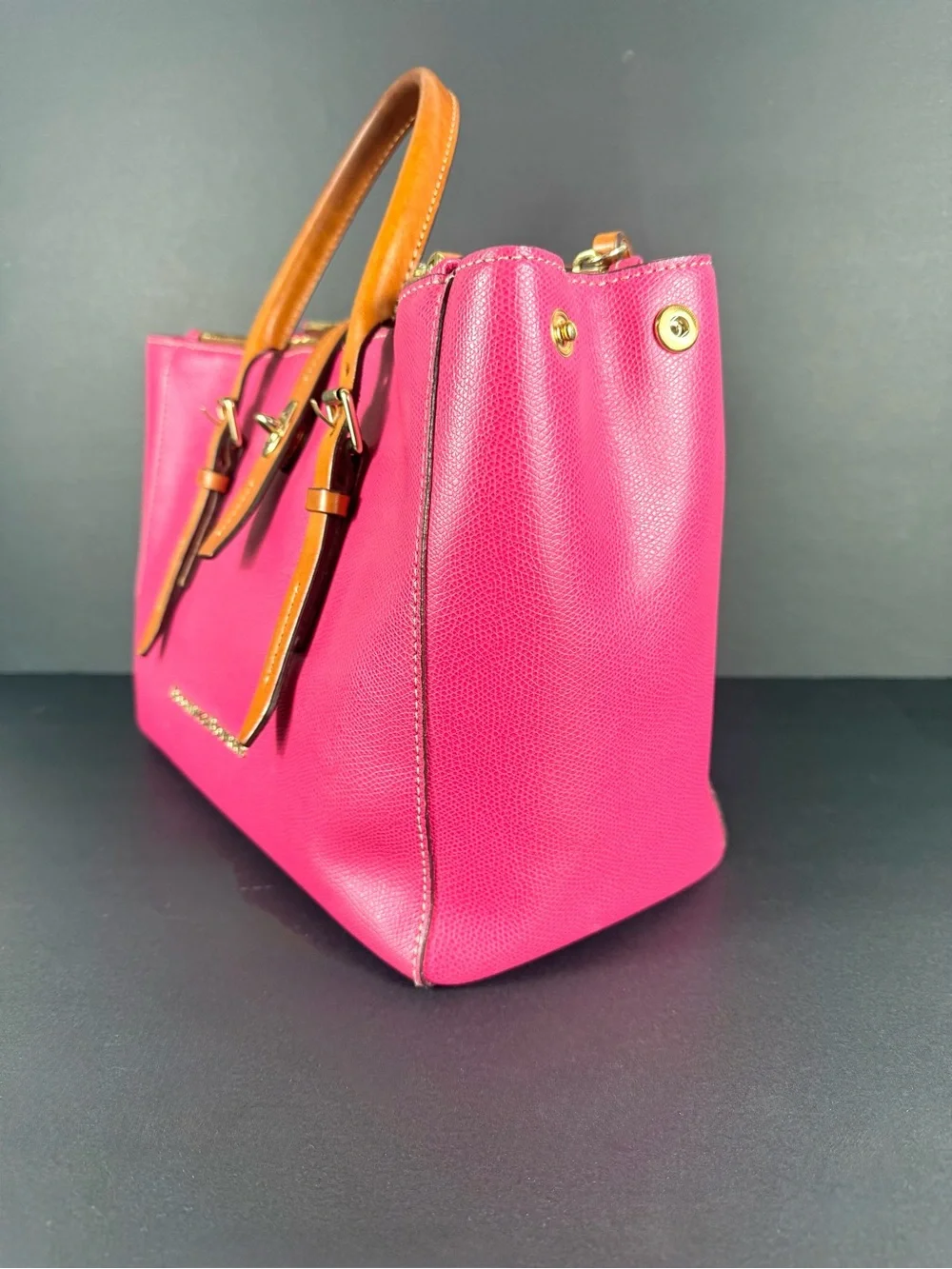 Dooney & Bourke Miller Satchel Fuchsia